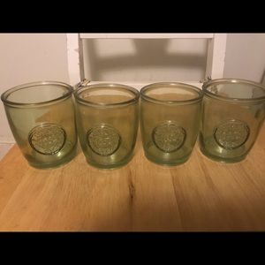 100% Recycled drinking glasses